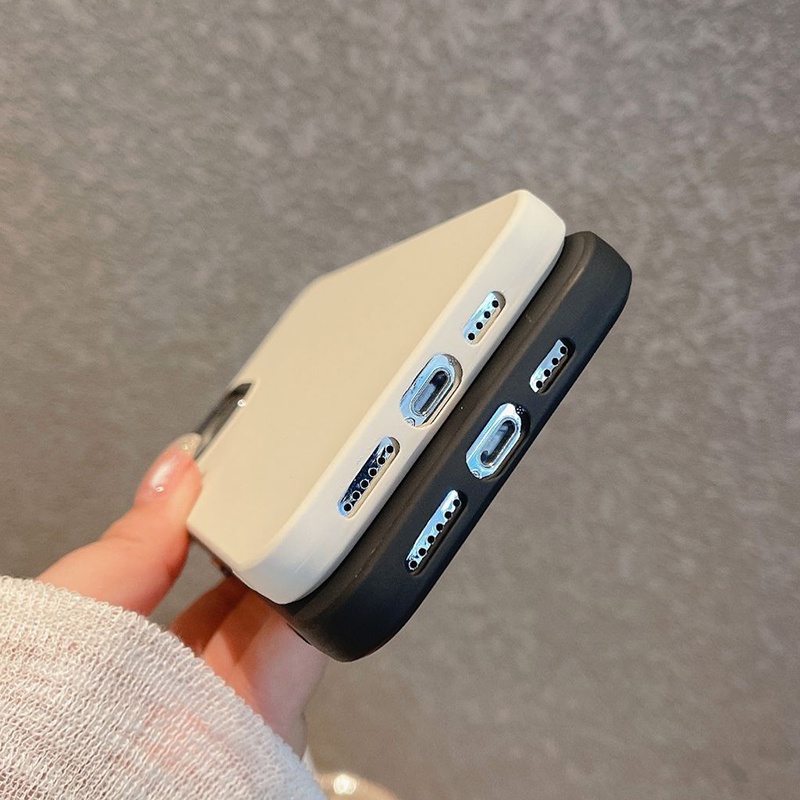 Ốp Điện Thoại Chống Sốc Thân Thiện Với Da In Logo Kim Loại Cho iPhone 14 13 12 11 Pro Max XS XR X