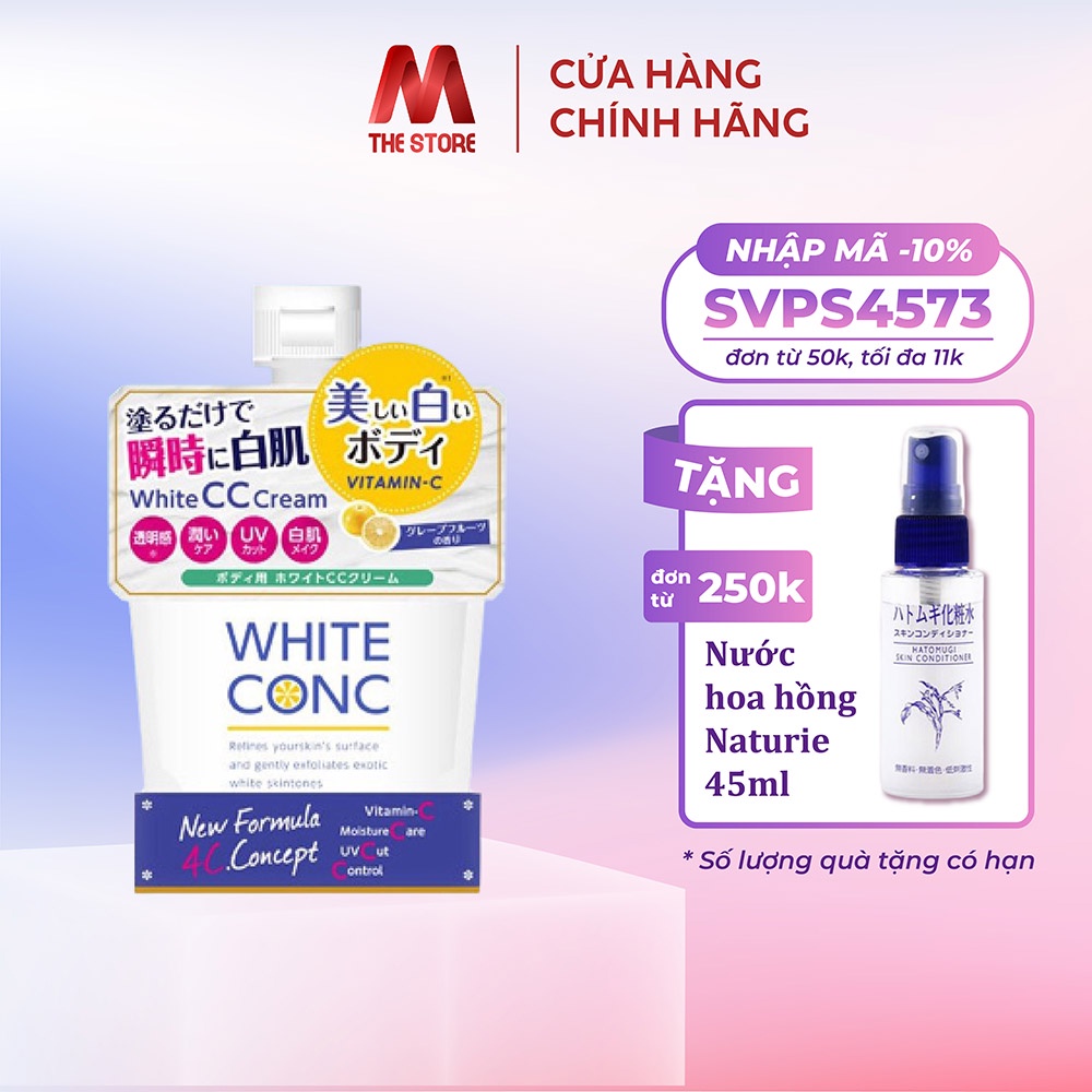 Sữa dưỡng trắng White Conc Body CC Cream With Vitamin-C 200g