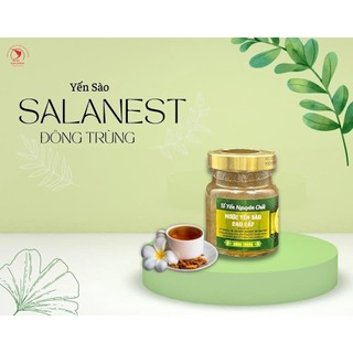 Nước Yến Sào Salanest Chưng Đông trùng hạ thảo 20% yến tươi cao cấp - Set 12 Hủ
