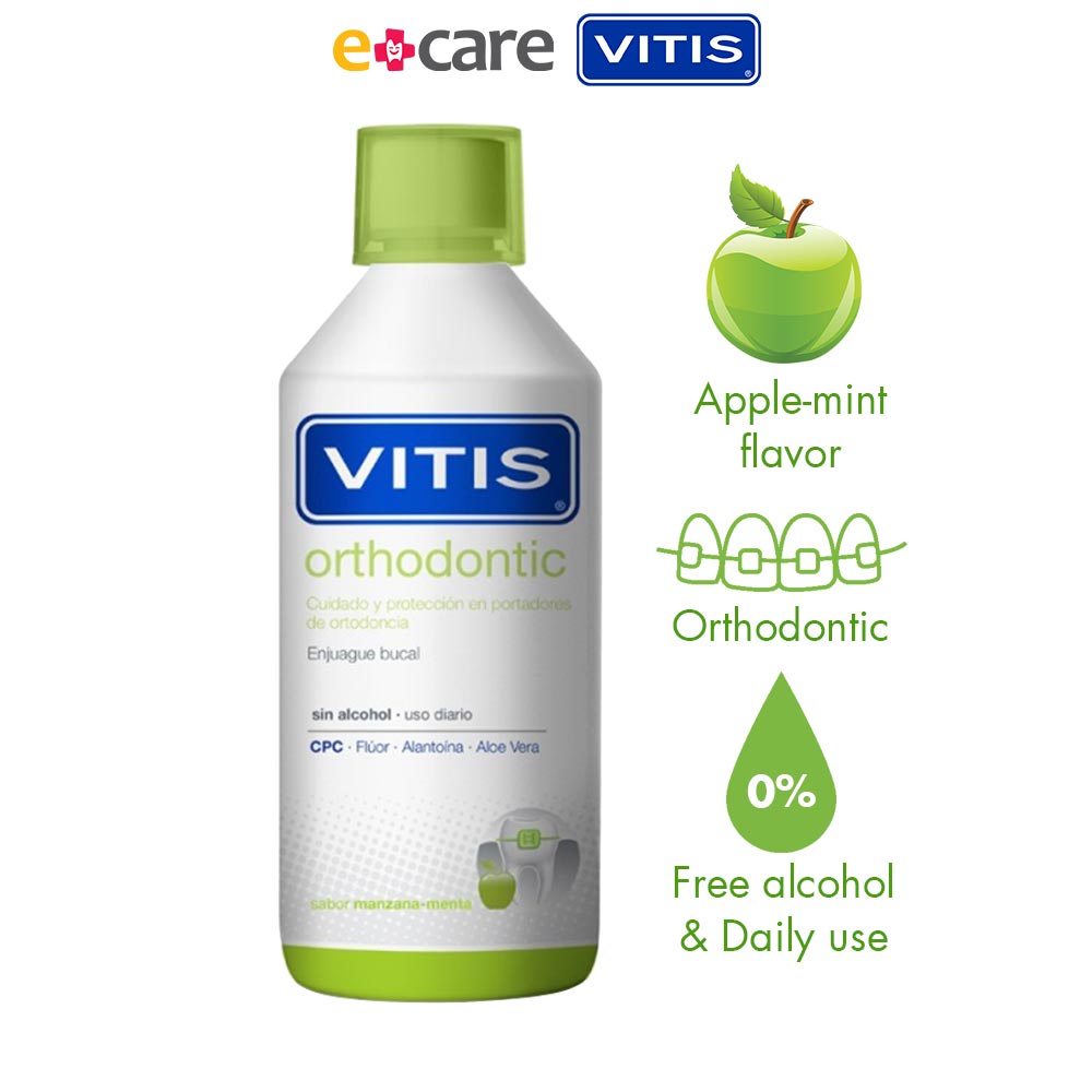 Nước súc miệng Vitis Orthodontic cho răng niềng 500ml