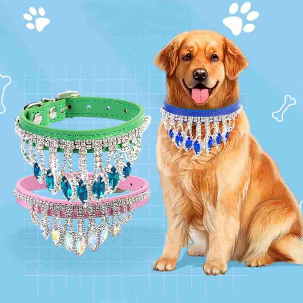 Yola Dog|Cổ Áo Sang Trọng|Dây Đeo Điện Thoại Có Thể Điều Chỉnh Tiện Lợi|Dây Chuyền Mặt Đá Kim Cương