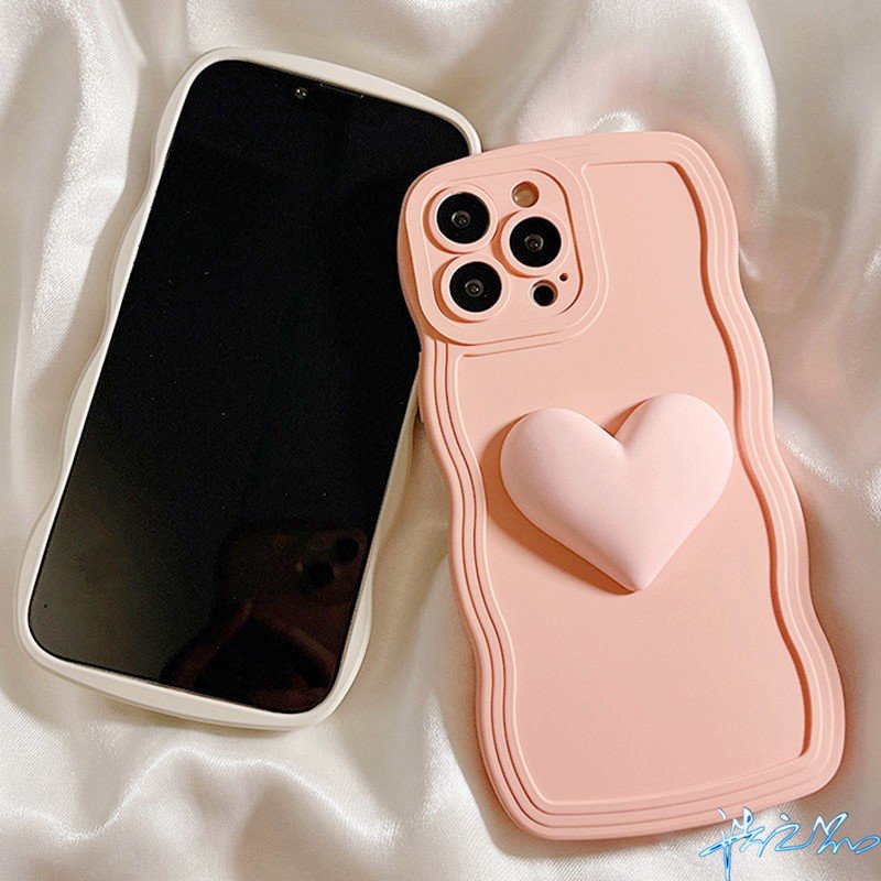 Ốp Điện Thoại TPU Hình Trái Tim 3D Cho Vivo Y11 / 20 / 20I / 15S / 15A / 33S / 21T / 21 / 12 / 15 / 17 / 12S / 12A / 33T V11i / 19