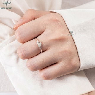 Nhẫn bạc nữ TLEE tim trơn freesize cá tính TLEE JEWELRY A0233