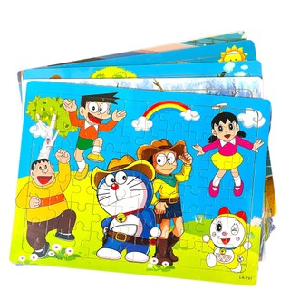 Bộ đồ chơi tranh xếp hình, Tranh ghép hình bằng gỗ 60 mảnh Puzzle phát triển tư duy trí tuệ cho bé