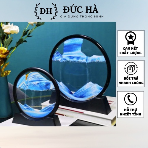 Tranh cát 3D chuyển động hình tròn thích hợp decor phòng, làm quà tặng