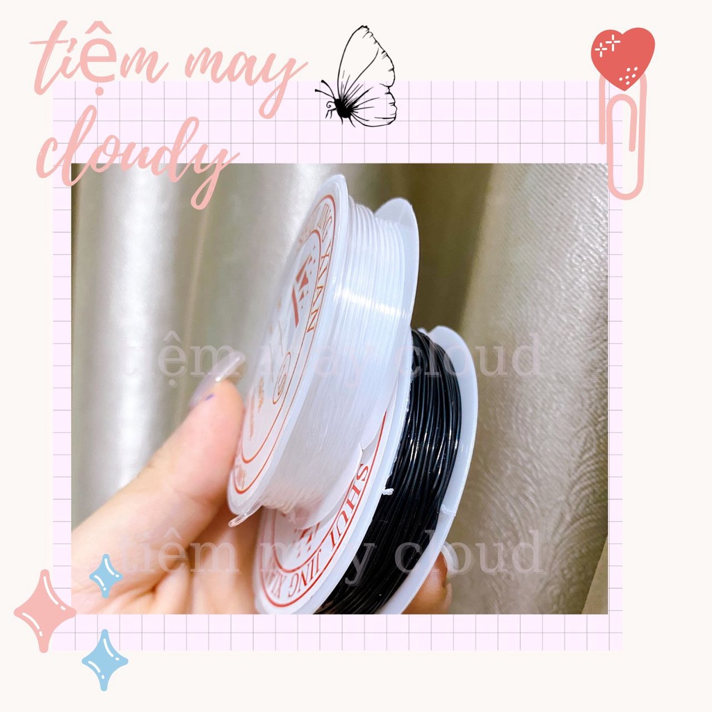 Dây gân thun co dãn 1.0mm cuộn 10 mét