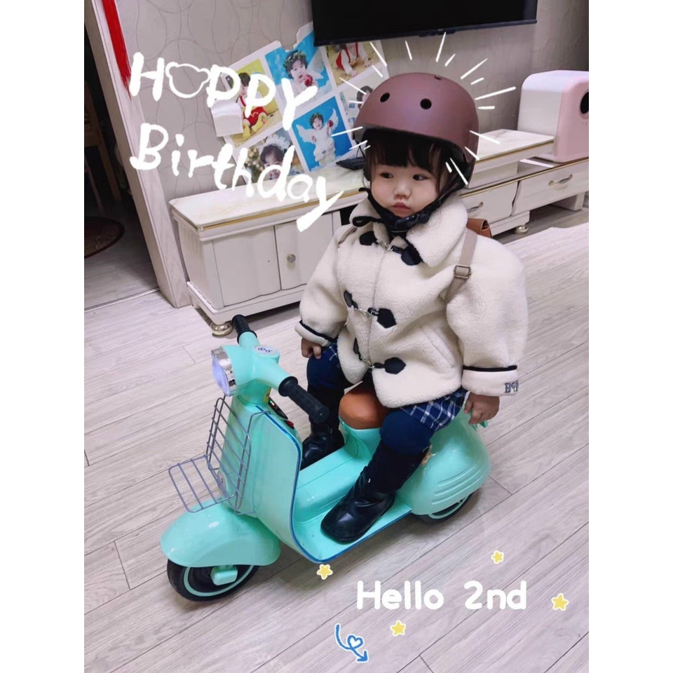 Xe Máy Điện Q518 Vespa LX Cổ Cho Bé Mẫu Mới Nhất 2022