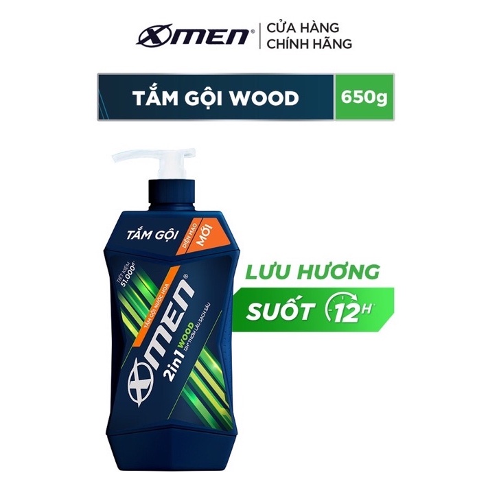 Tắm Gội Nước Hoa X-Men 2 Trong 1 650g