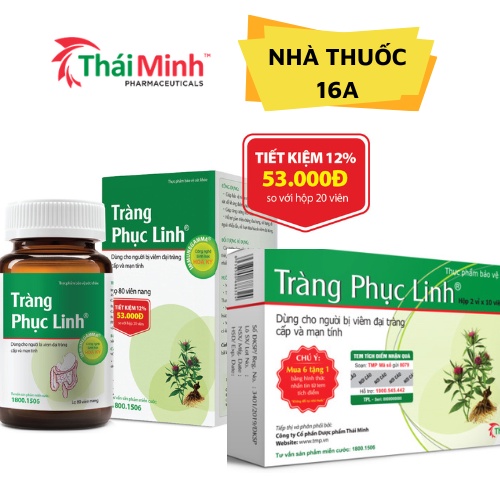 TRÀNG PHỤC LINH NHÃN XANH - TEM TÍCH ĐIỂM CHÍNH HÃNG - HỖ TRỢ NGƯỜI BỊ ĐẠI TRÀNG, ĐƯỜNG RUỘT, ĐI NGOÀI NHIỀU LẦN