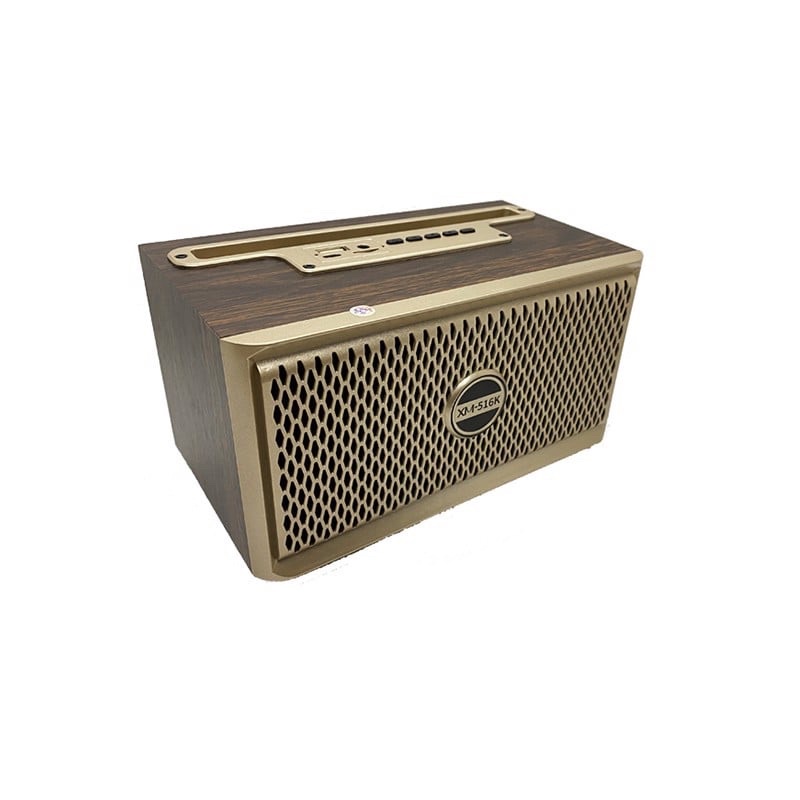 Loa bluetooth XM - 516K bằng gỗ, thiết kế sang trọng, âm thanh siêu hay, có thể cắm vào loa micro