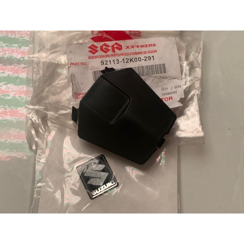 Nắp bình nước phụ satria fi raider fi suzuki + tem shữ s chính hãng