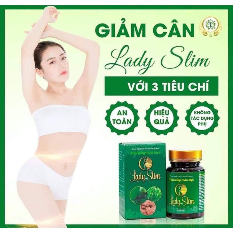 Viên Uống Thảo Mộc Giảm Cân Lady Slim Chính Hãng Đông Y Lan Chi