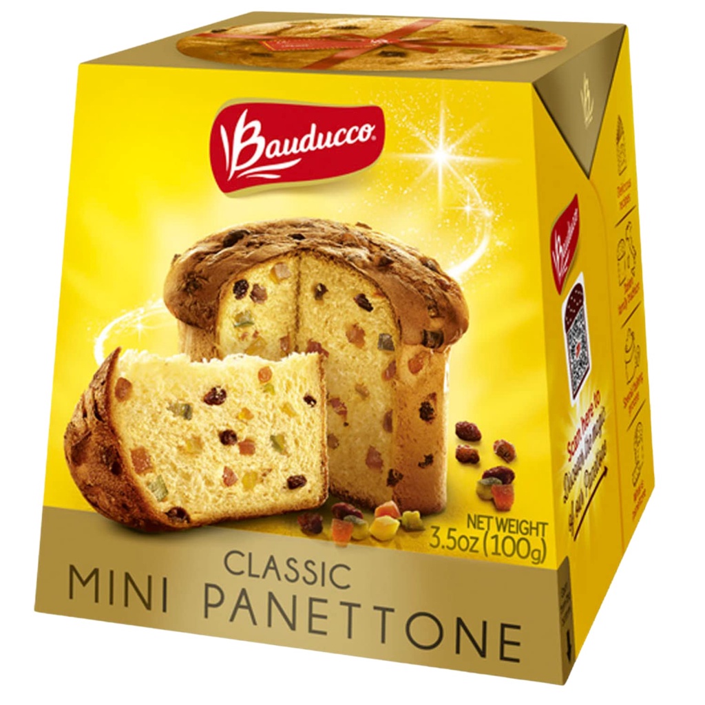 Bánh bông lan trái cây BAUDUCCO MINI PANETTONE(100G)