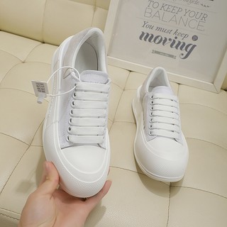Giày thể thao alexander mcqueen đế bằng dày dặn thiết kế mới nhất cho nữ