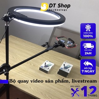 Giá đỡ quay video chụp ảnh, review, kèm chân đèn - chắc chắn - tiện lợi