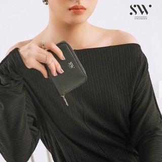 Ví ngắn Sincewhen FILEX khoá kéo - Đen (Classic Mini Wallet - Black)