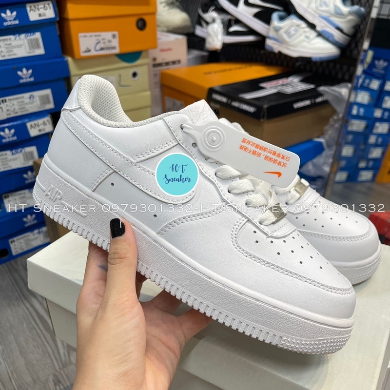 [CÓ SẴN-SHIP HỎA TỐC] Giày Sneaker Af1 Trắng|Af1 Basic Hàng Trung gót Vuông