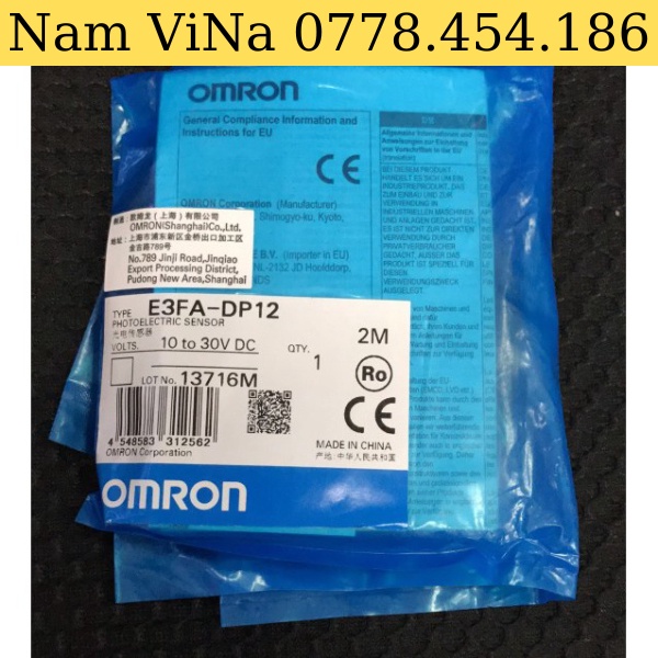 [Xuất vat] cảm biến quang . E3FA-DP12 2M