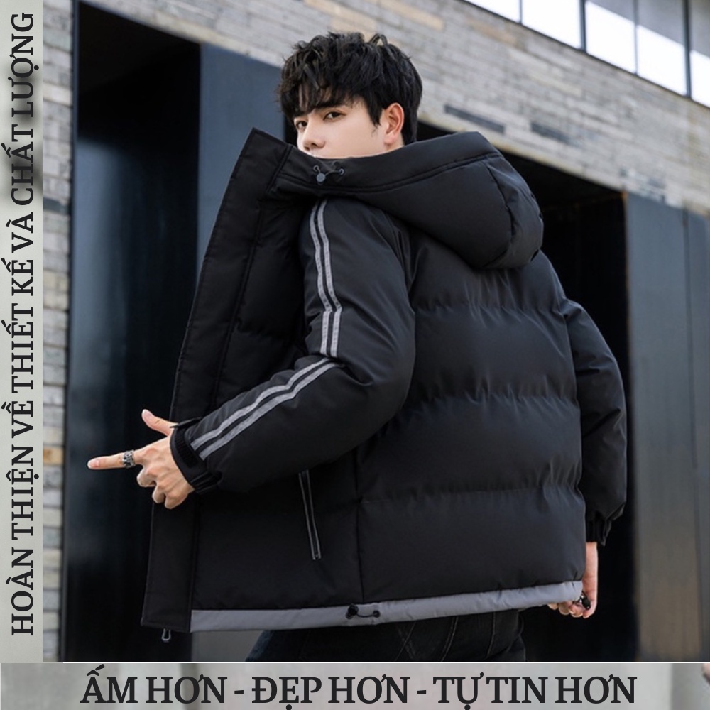 Áo Khoác Phao Nam CAO CẤP Có Mũ SIÊU ĐẸP APMACY2 Áo Khoác Mùa Đông Nam phong cách Hàn Quốc TRẺ TRUNG - NĂNG ĐỘNG