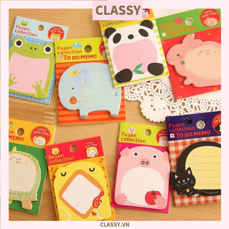 Giấy Note - Giấy ghi chú Classy Hình Động Vật Xinh Xắn PK475
