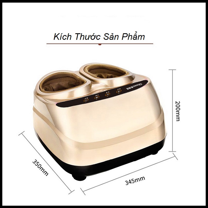 Máy Massage Chân 6D Nhiệt Hồng Ngoại, Masage Bi Lăn Và Túi Khí Xoa Bóp Bàn Chân Giảm Đau Nhức