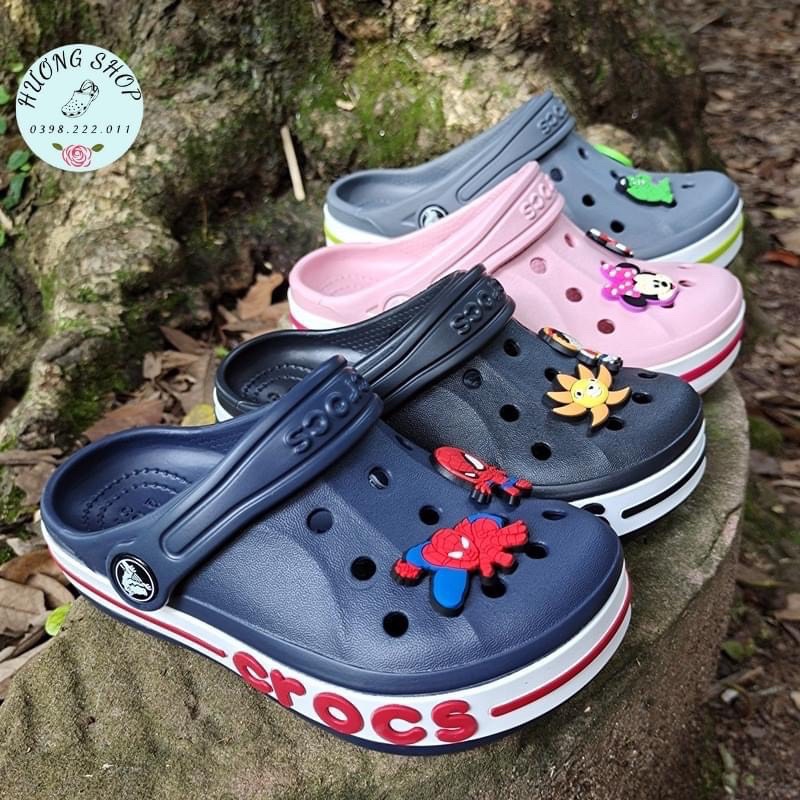 Dép sục crocs Baya Kide cho bé trai, bé gái, trẻ em, nam nữ nhiều màu