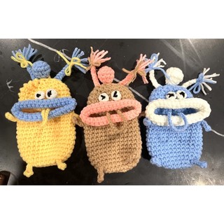Túi môi trề đựng son, chìa khoá bằng len handmade cực dễ thương