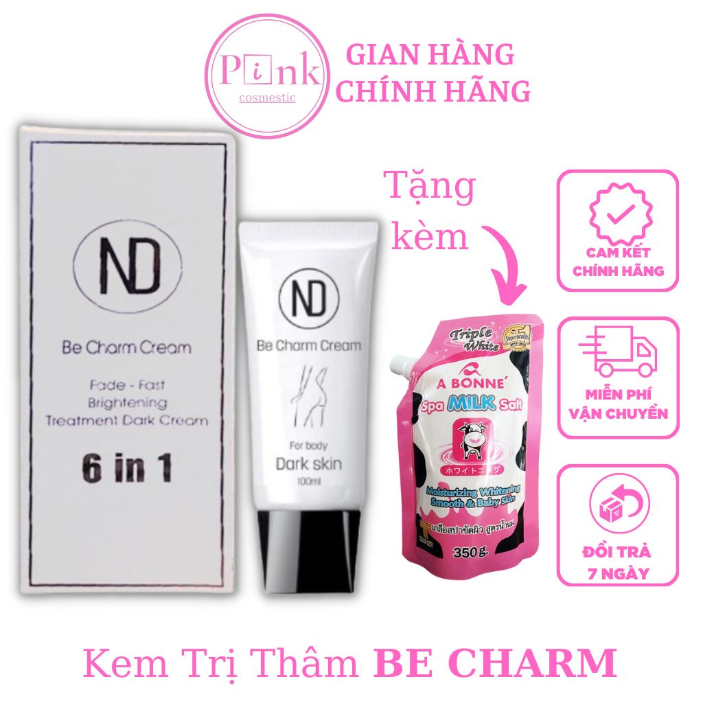 Kem Giảm Thâm Be Charm Cream - Mờ Thâm 6 in 1 Tặng Kèm Muối Tẩy Tế Bào Chết 350gr