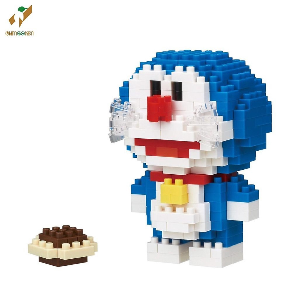 Bộ Lego 3D Doremon và Doremi của Laprapkid.vn (không bao gồm bánh rán) , siêu dễ thương, vật liệu an toàn size 10-17 cm