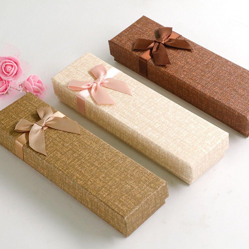 Myrongvn Hộp Bút Chì Văn Phòng Phẩm Thắt Nơ Sáng Tạo Bán Chạy