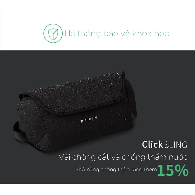 ZÓNG® Túi Đeo Chéo Chống Cắt Cao Cấp KORIN ClickSLING