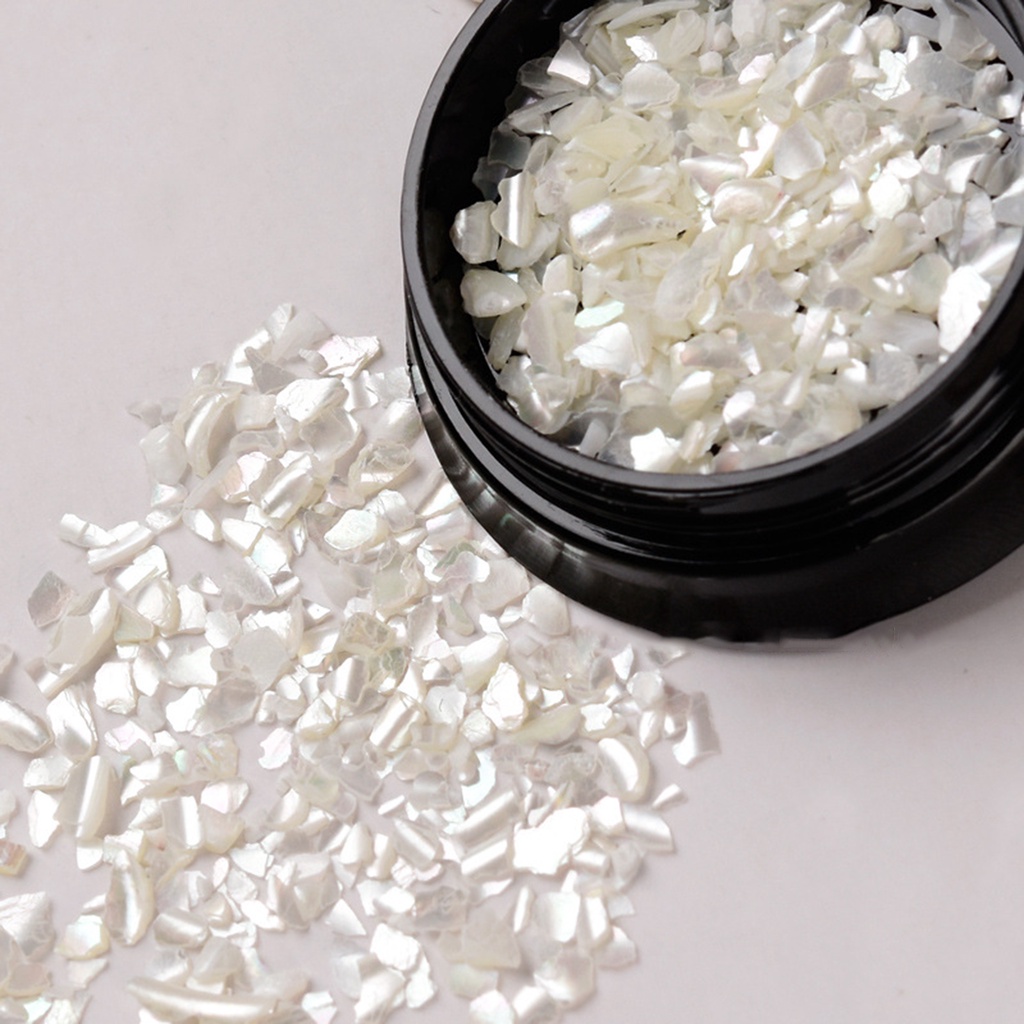 1 Hộp Đá Vỏ Sò Tự Nhiên Dùng Trang Trí Móng Tay Nghệ Thuật