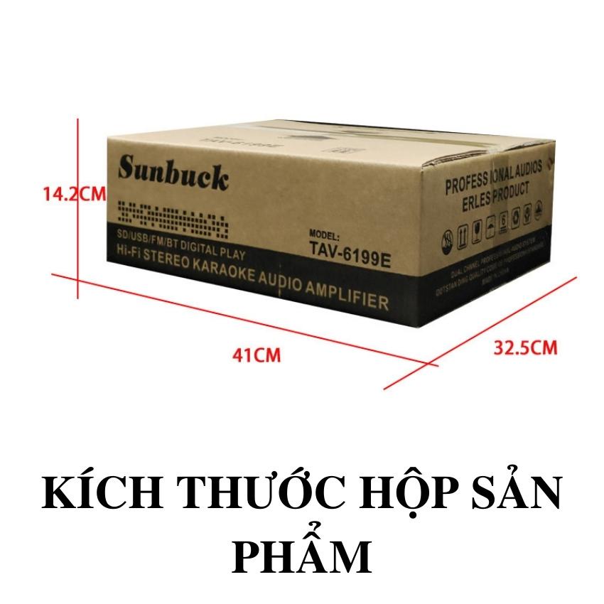 Amply karaoke bluetooth, Âm ly 220V, Amly bluetooth SUNBUCK TAV-6199E 5 kênh cắm loa sub đánh siêu đỉnh