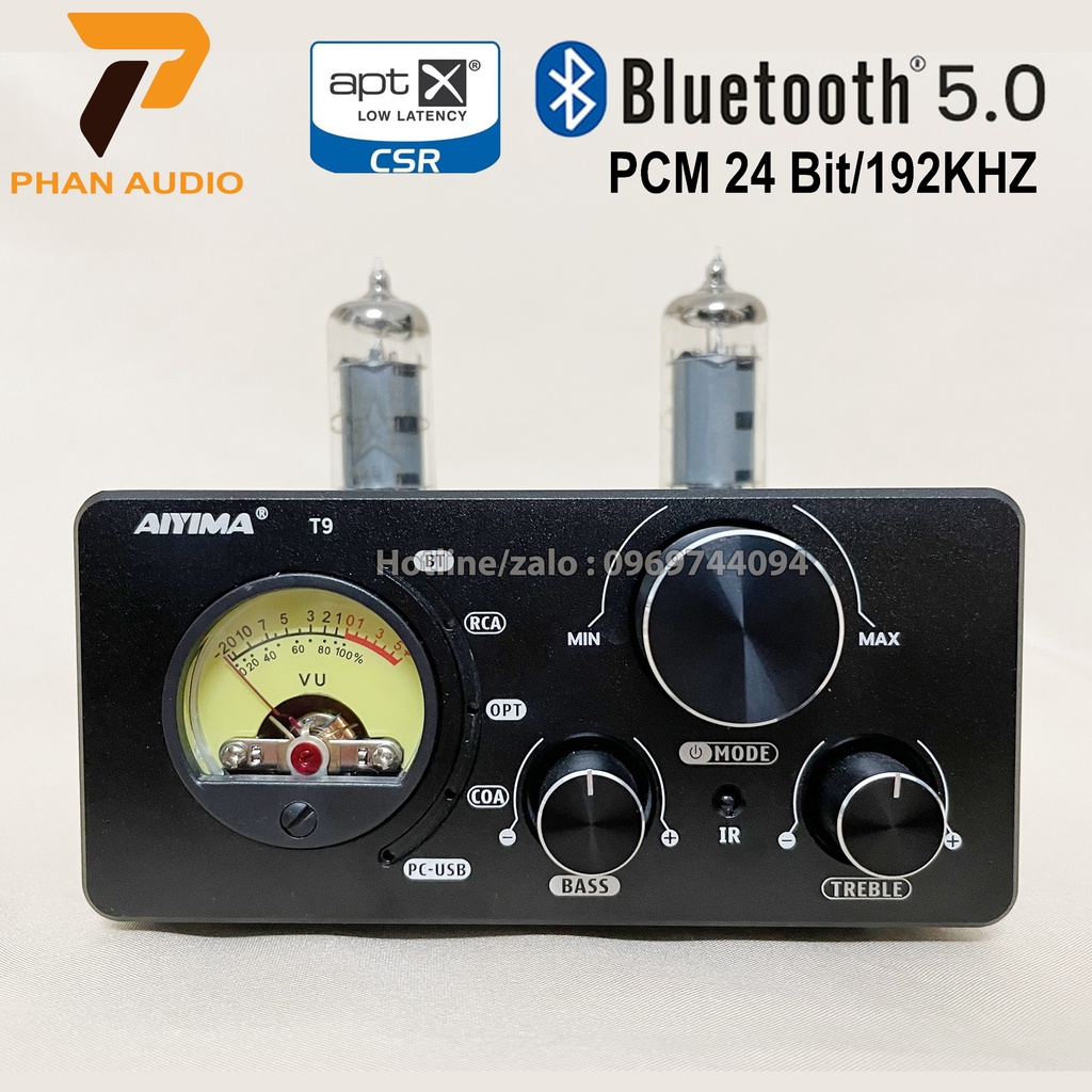 Amply Tích Hợp DAC và Pre Đèn AIYIMA TUBE T9 Cổ Điển Chính Hãng