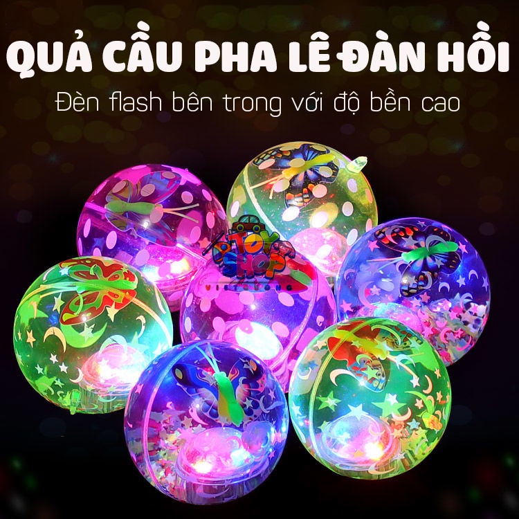 Đồ Chơi Quả Bóng Nảy Đàn Hồi Phát Sáng Vui Nhộn