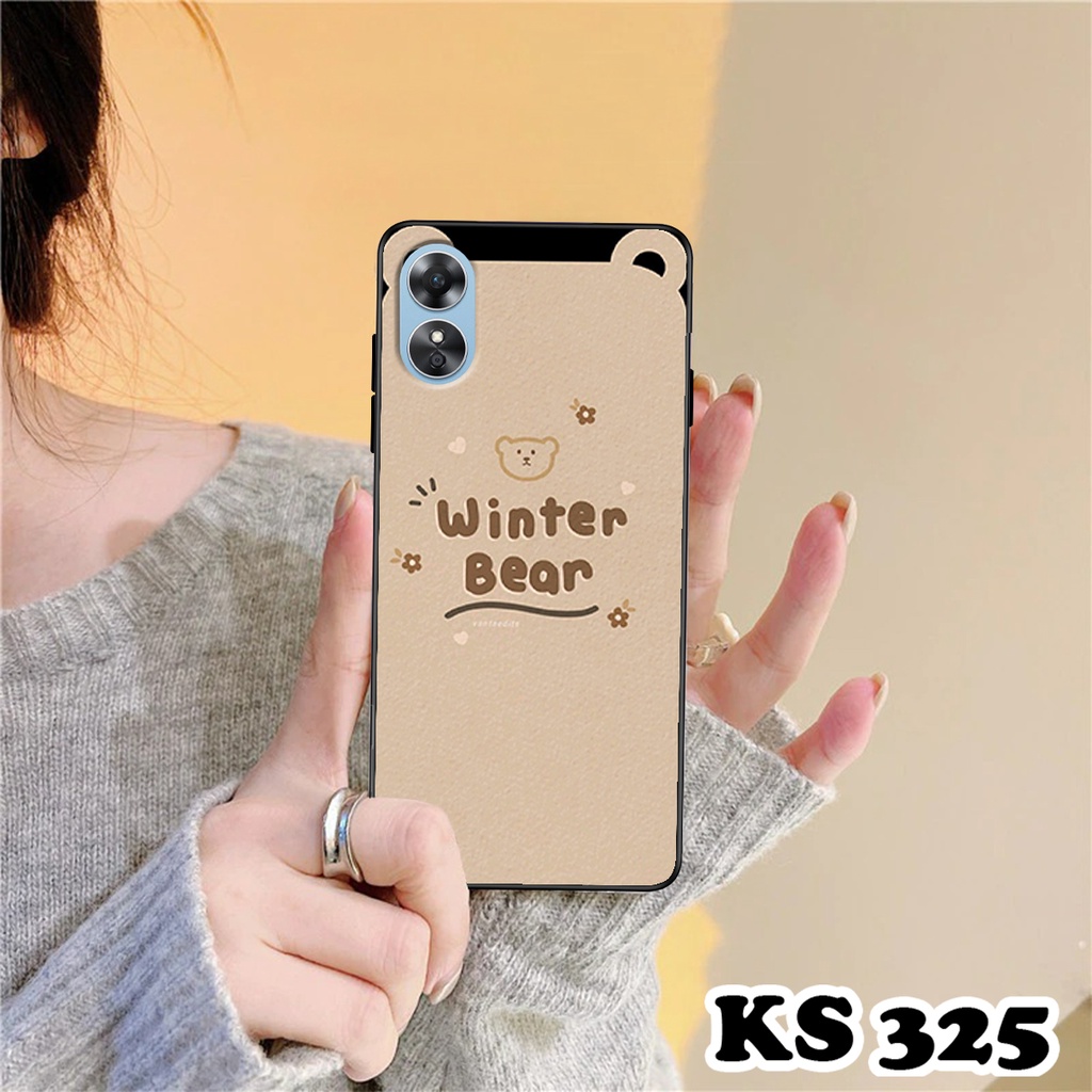 Ốp lưng Oppo A17 - A17k in hình tai thỏ - Chất liệu TPU cao cấp