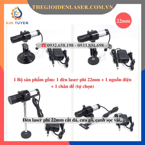 Đèn Laser Tia Thẳng Hoặc Chữ Thập P22mm✴️Cho Máy Cưa Gỗ✴️Máy Cưa Đá✴️Canh Sọc Vải✴️Tia Sáng Đỏ 150mW Dài Hơn 8 Mét