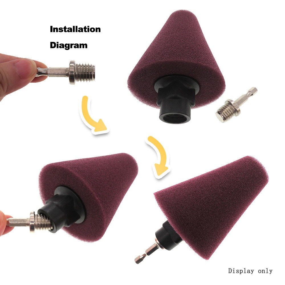 Miếng Bọt Biến Hình Nón Đánh Bóng Xe Hơi