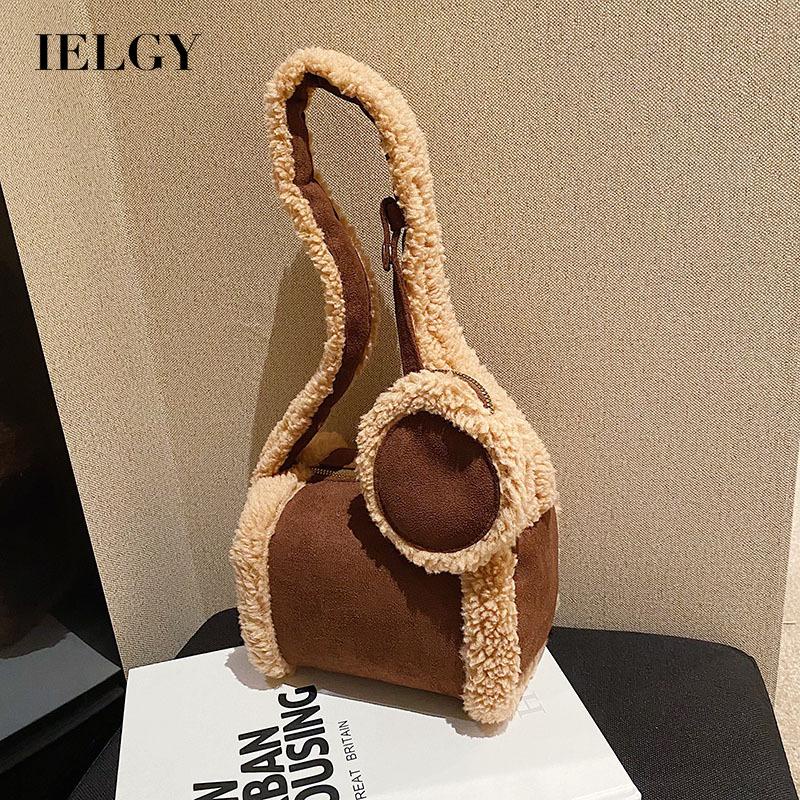 Túi Đeo Vai Phủ Lông Phong Cách Đường Phố Pháp Thời Trang Cho Nữ