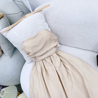 💚 ĐẦM MIDI NUDE ỐNG XẾP NGỰC