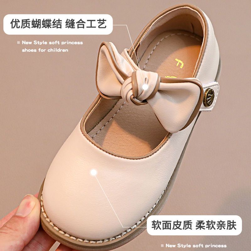 Giày Búp Bê Da Phong Cách Công Chúa Thời Trang Xuân Thu 2022 Cho Bé Gái