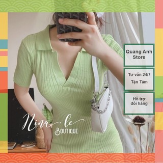 Váy Len Cổ Đức Trơn_Đầm Len Body