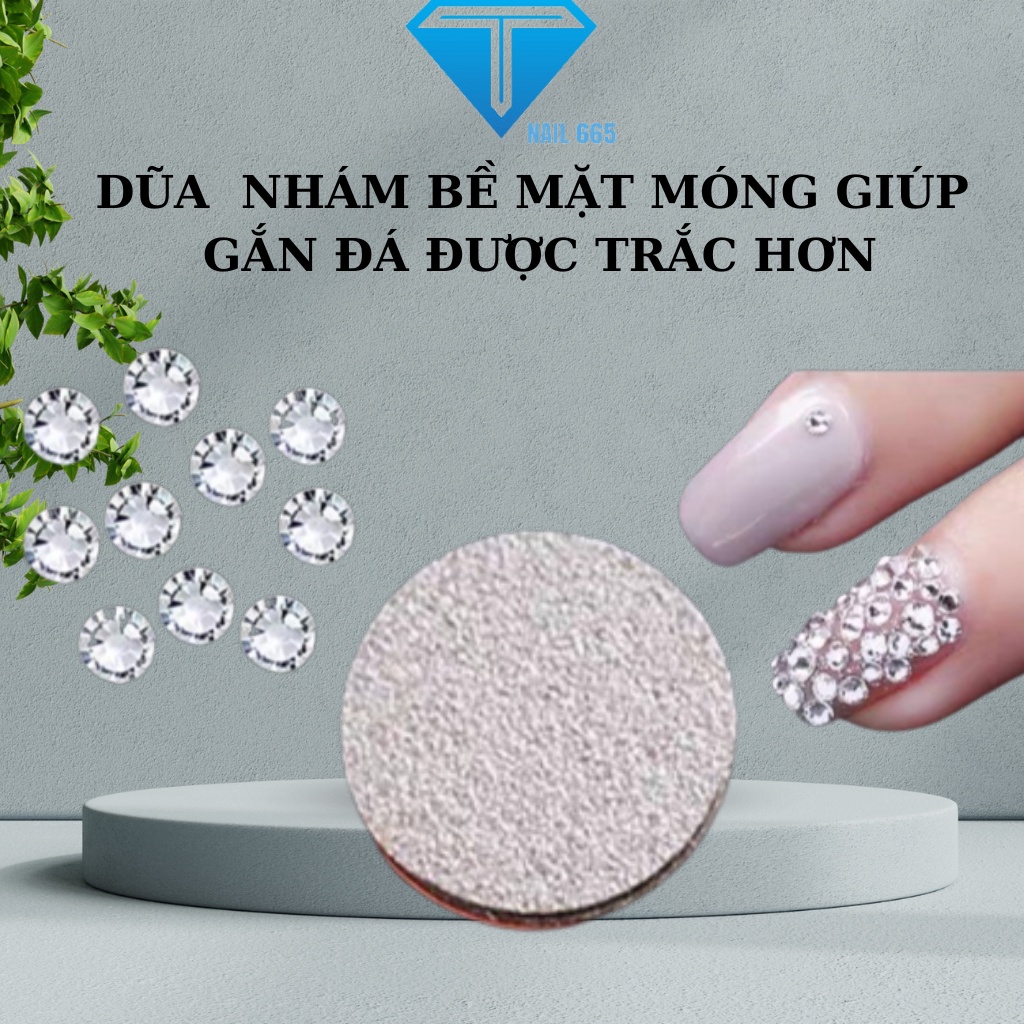 Đá chân keo đính móng nail siêu sáng , Đá hồng công size nhỏ chân bằng loại cao cấp