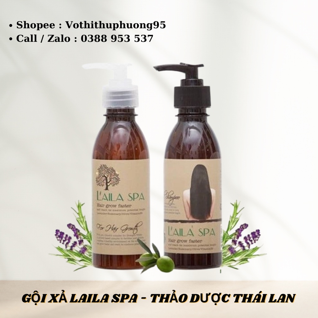 BỘ GỘI XẢ KÍCH MỌC TÓC LAILA SPA