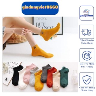 10 đôi tất gấu nữ cổ ngắn hình gấu co giãn đa chiều cho bạn gái