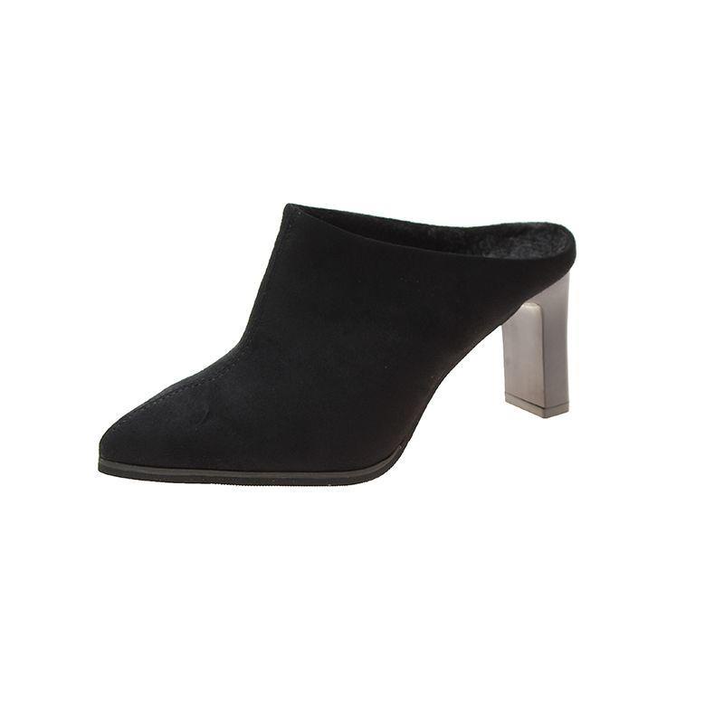 Dép Cao Gót Mũi Nhọn Phong Cách Hàn Quốc Cho Nữ