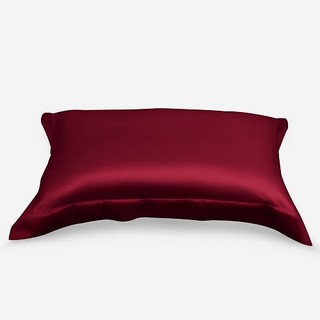 Bộ ga gối phi lụa lavish silk cao cấp mát lạnh hàng loại 1 - đỏ đô