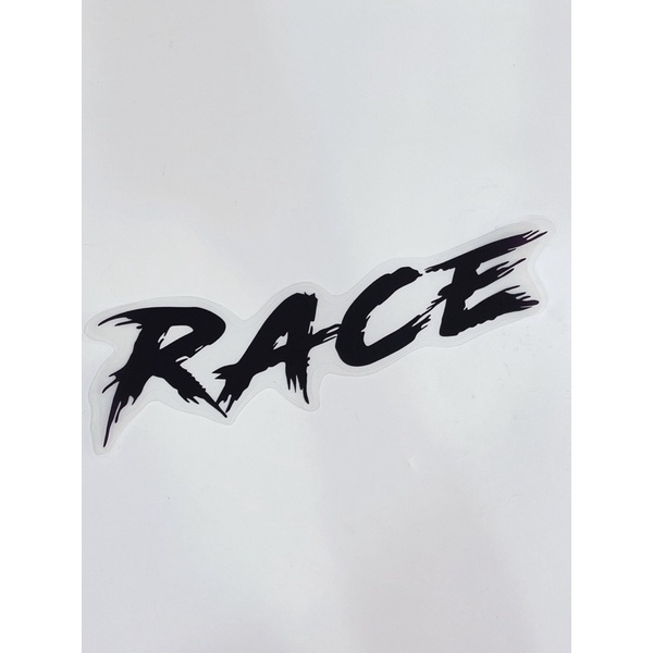 Tem dán chữ Race race-2k trong suốt siêu đẹp, có sẵn keo mặt sau dán trang trí xe máy, oto…