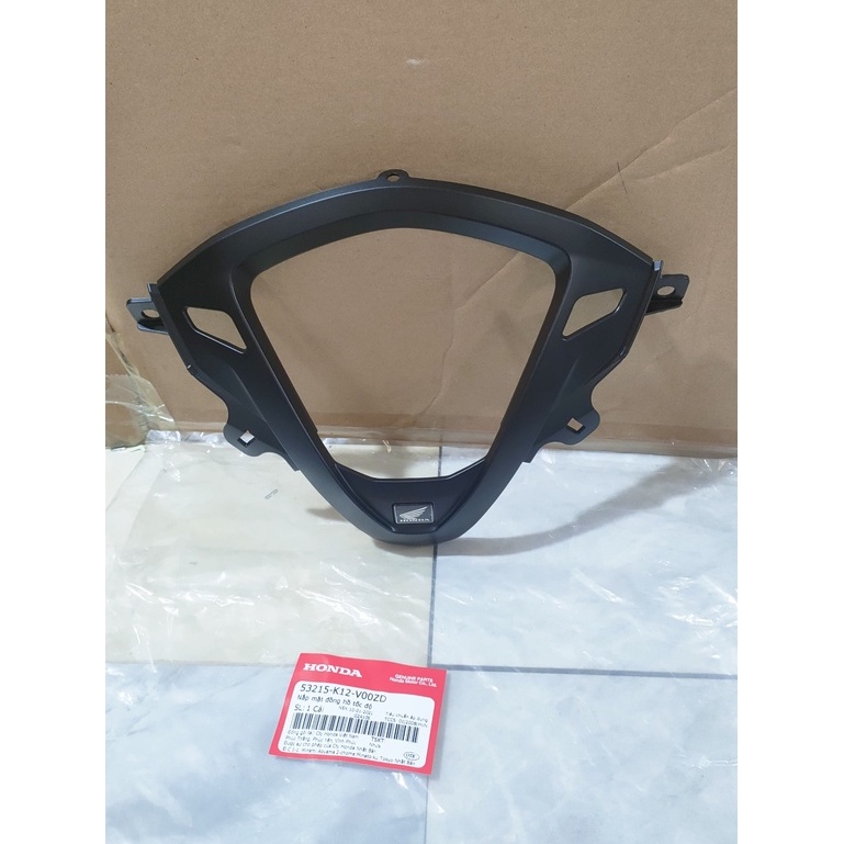 Nắp mặt đồng hồ tốc độ - viền đồng hồ HONDA LEAD 125 năm 2018-2019-2023 màu Đen nhám. *NHA76* (53215K12V00ZD)