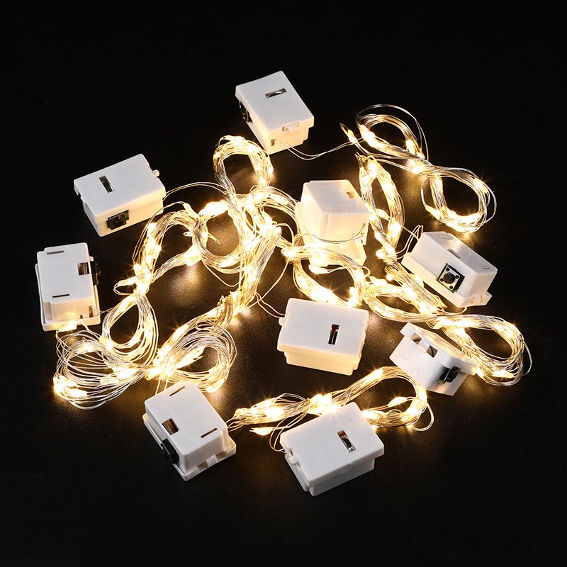 Đèn LED 2m ba chế độ nháy sẵn pin đi kèm